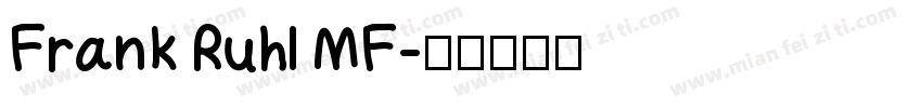 Frank Ruhl MF字体转换